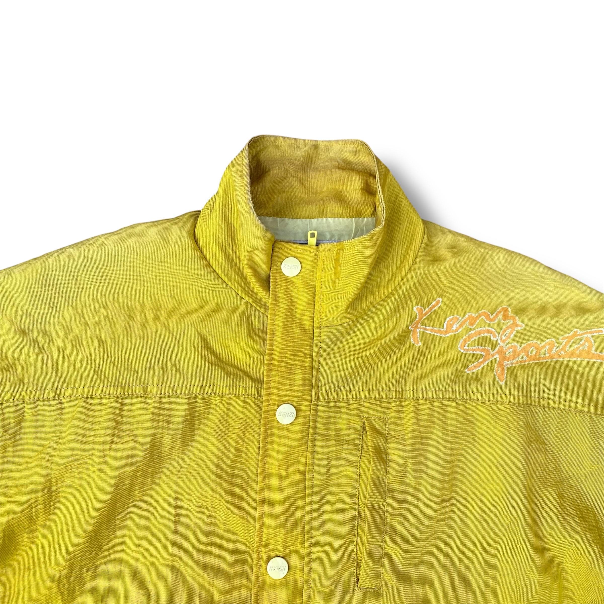 Vintage 80s Kenz Sport Bomber Jacket Motor Sports Wear Racing Team 