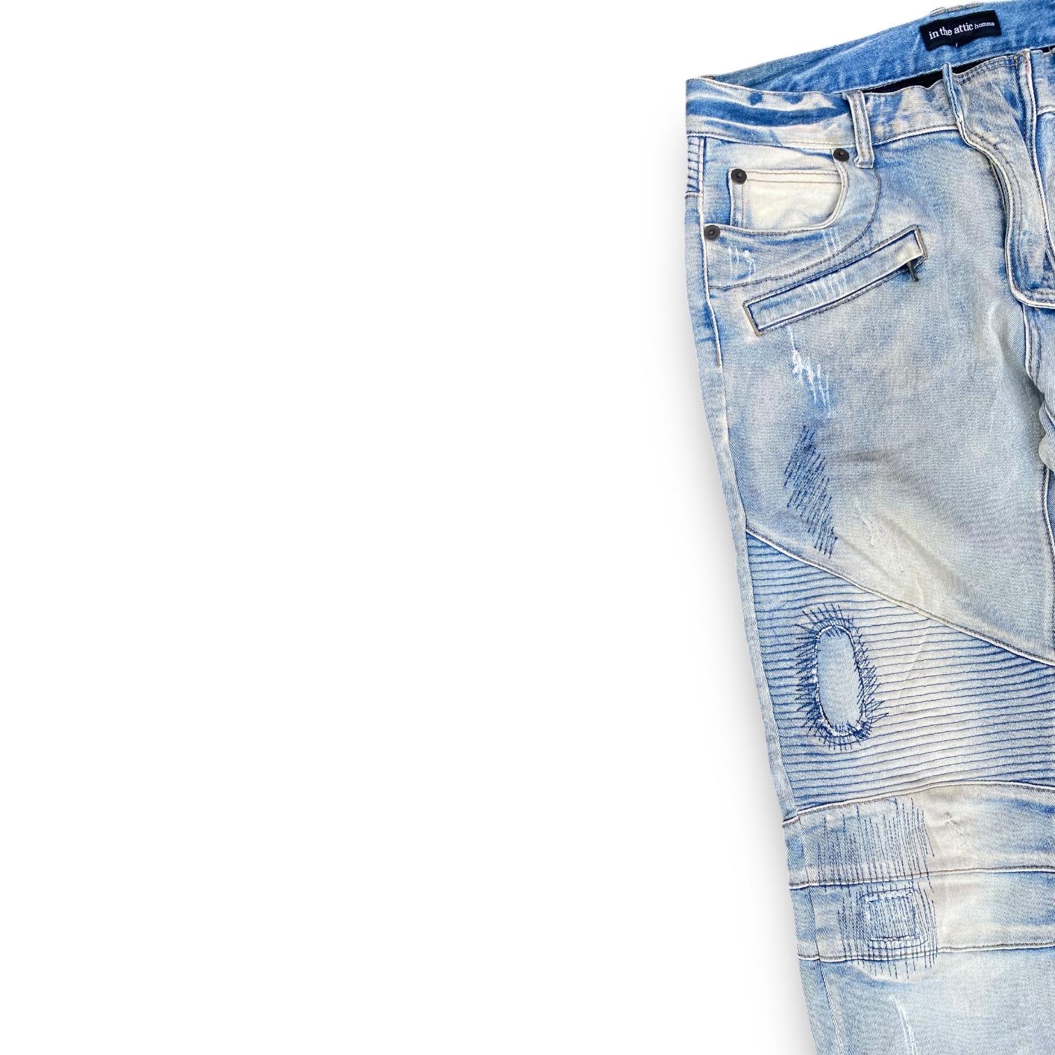 Vintage in the Attic Biker Pants Denim Jeans Japanese Brand 