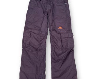 Vintage 90s Helly Hansen Ski Pants Embroidery Logo Snowboard Outfits Outdoor Style Vintage Winter Skiwear Size 30