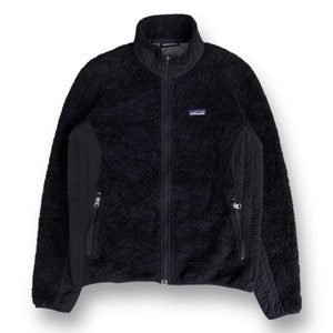 Vintage 90s Patagonia Sherpa Fleece Full Zip Jacket Medium Designer of Outdoor Gear Clothing Style Embroidery Logo Size M