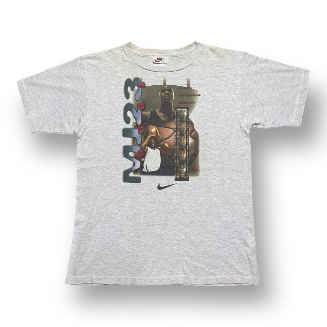 Vintage 90s Nike Michael Jordan Shirt Medium MJ 23 1996 Photoprint 