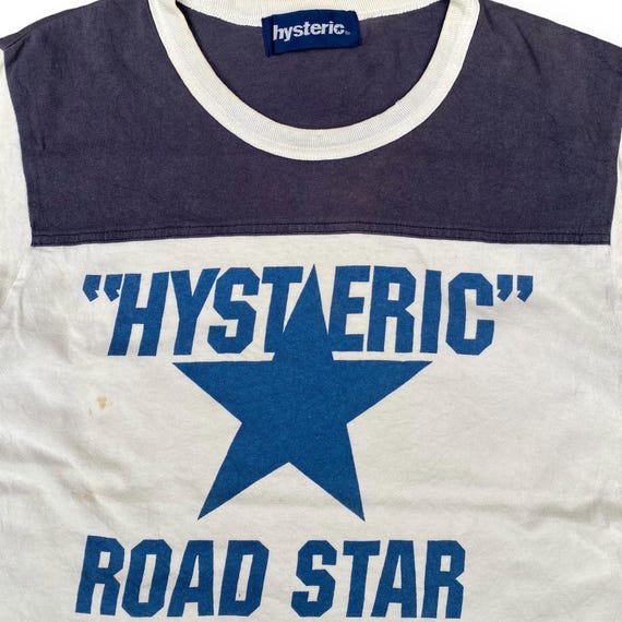 レア 90s HYSTERIC GLAMOUR Tシャツ ヴィンテージ Hysteric Glamour 90s Vintage Style Charcoal Reprinted T