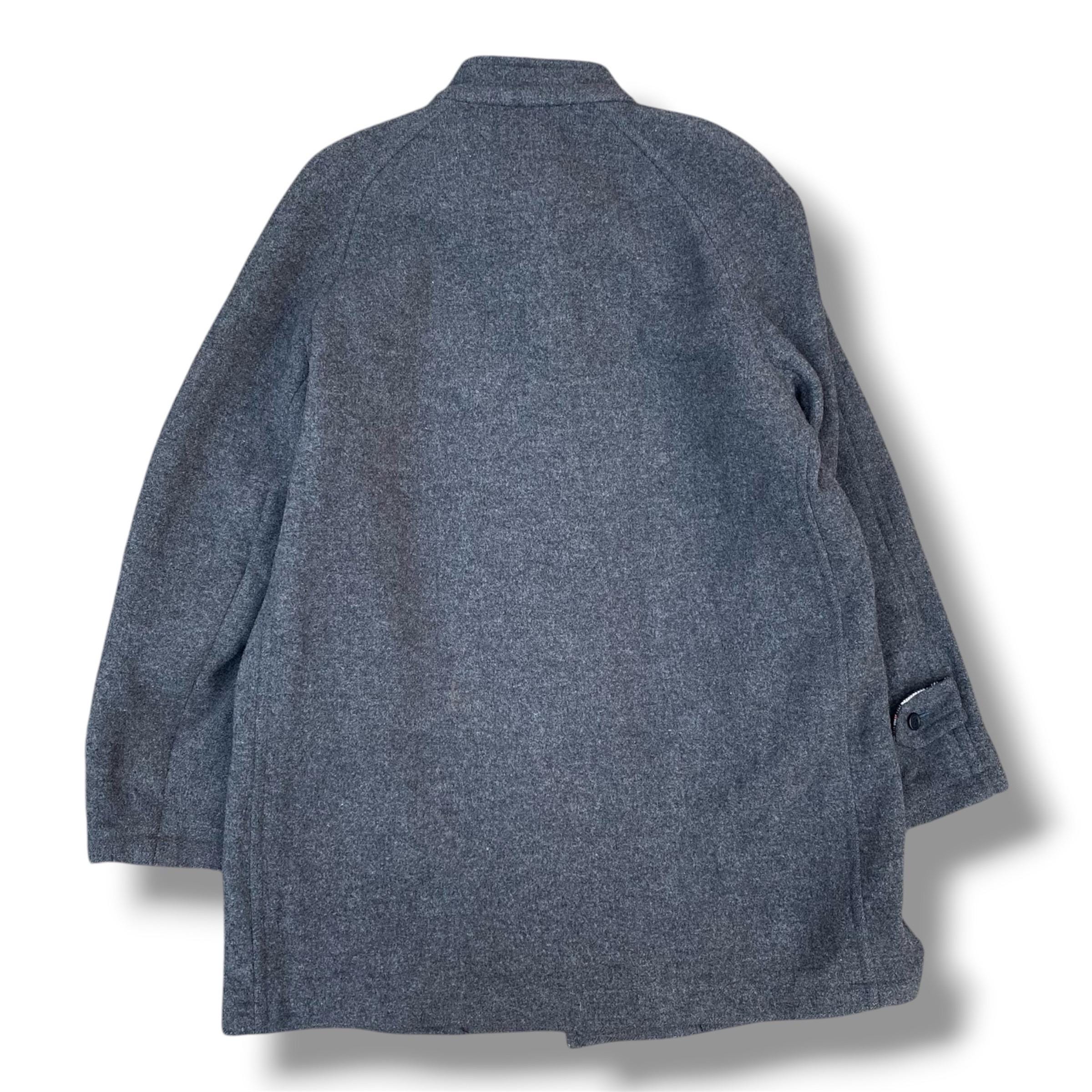 Vintage 90s Burberrys Grey Wool Field Jacket Iconic Nova Check