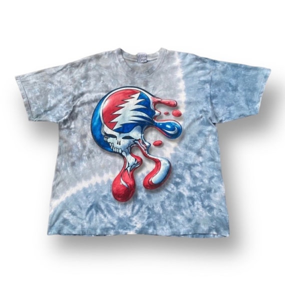 Vintage 90s Grateful Dead Featuring Iconic Steal Your Face Tie Dye
