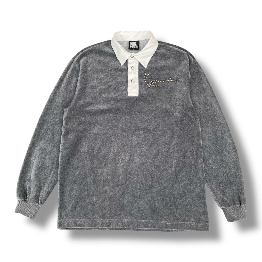 Vintage 90s Karl Kani Long Sleeve Shirt Collared Spell Out Logo
