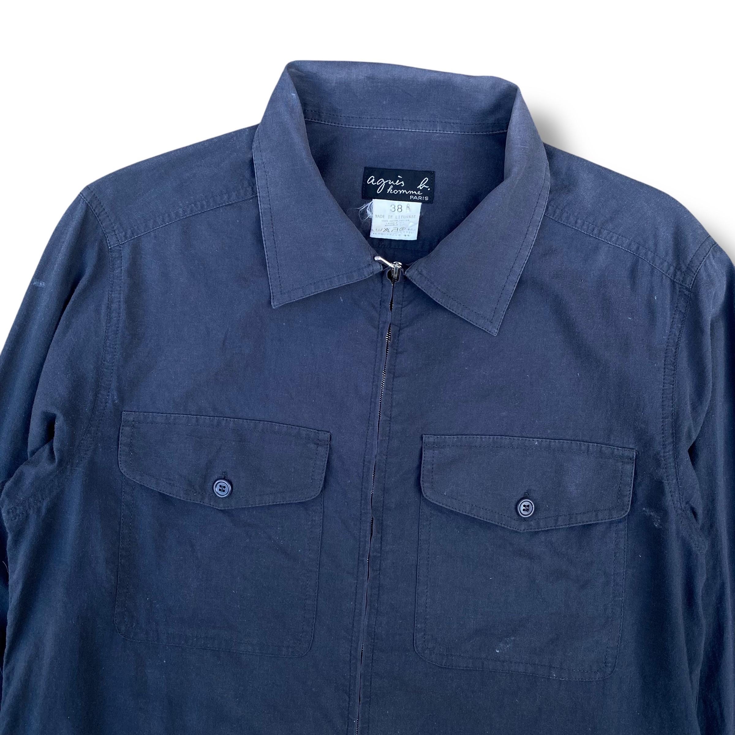 お歳暮ならオンライン Vintage Agnes B Homme Paris Light Jacket Full Zipper Double ジャケット・アウター