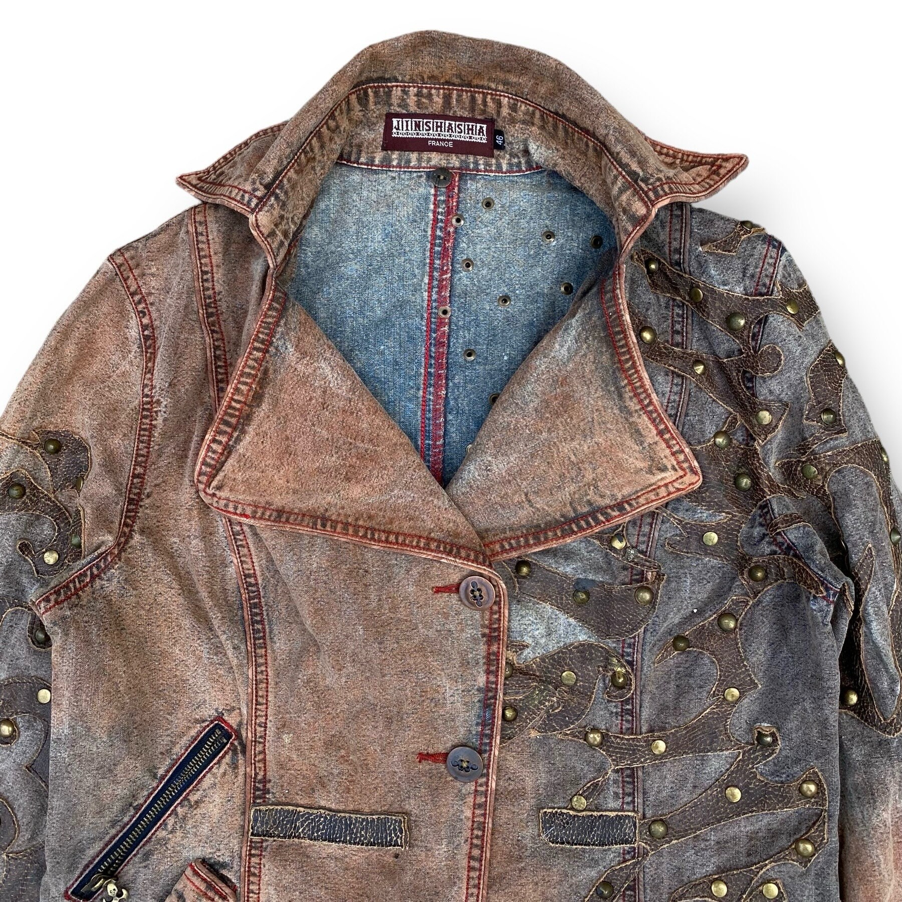 ジャケット・アウター 90s~00s SHOOT ONE JEANS leather jacket 90s Retro Leather Jacket, Y2K Racer Leather Jacket