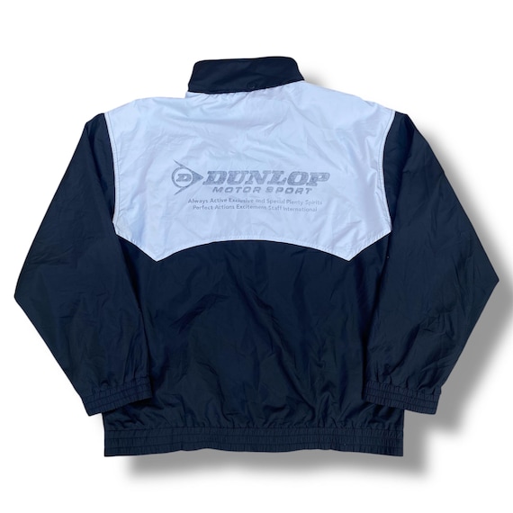 Vintage 90s Dunlop Motorsport Racing Team Light Jacket Sports