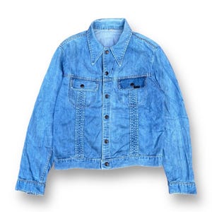 Vtg 90s KEE DENIM Shawl Collar Jacket Distressed Design - Etsy