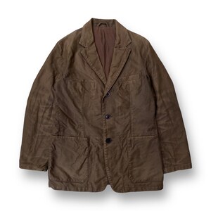 Vintage 90s Journal Standard Top Coat Jacket Medium Japan Made Designer Brown Colour Minimalist Casual Formal Style Outfits Size M