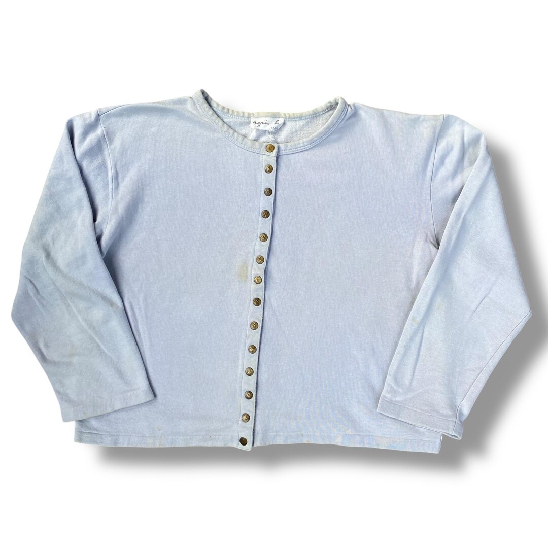 90s agnes b. HOMME Sweat Jacket Made in France, Excellent 90s agnes b. HOMME Sweat Jacket Made in France, Excellent