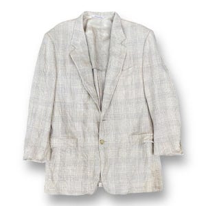 Vintage 90s Lanvin Paris Blazer Coat Jacket Mininalist Luxury Style Fashion Outfits Size M