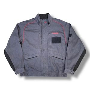 ジャケット・アウター 90s Y'sformen work coat Vintage 90's / Y2K Giacca Gallery Faux Fur Trim Faded Denim