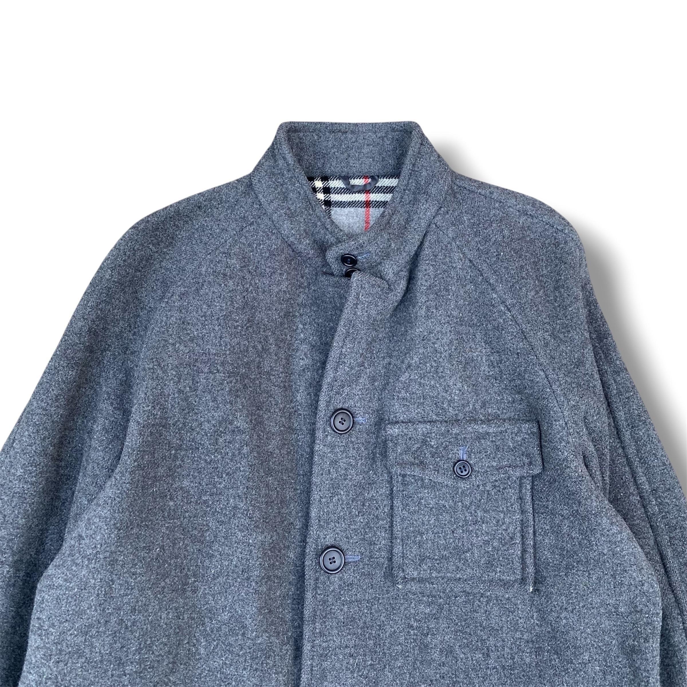 ふ*ぎ様 【美品】90s Burberrys ウール ハリントン L 短丈 ノバ Vintage 90s Burberrys Grey Wool Field Jacket Iconic Nova Check
