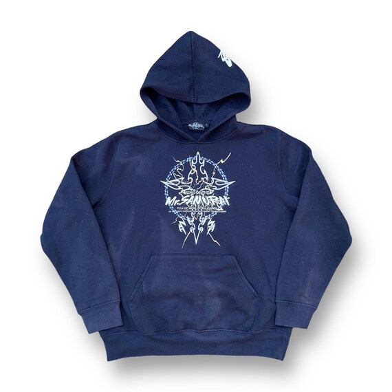 Vintage 90s King of the Mr. Samurai Hoodies Sweatshirt Double 
