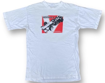 Camiseta vintage Bridgestone Potenza de los años 90, del campeón mundial Mika Hakkinen West McLaren Mercedes Motorsport, equipo de carreras de Fórmula 1, talla M