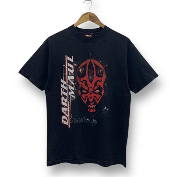 Vintage 90s Star Wars Darth Maul Movie Shirt Medium Lucasfilm by