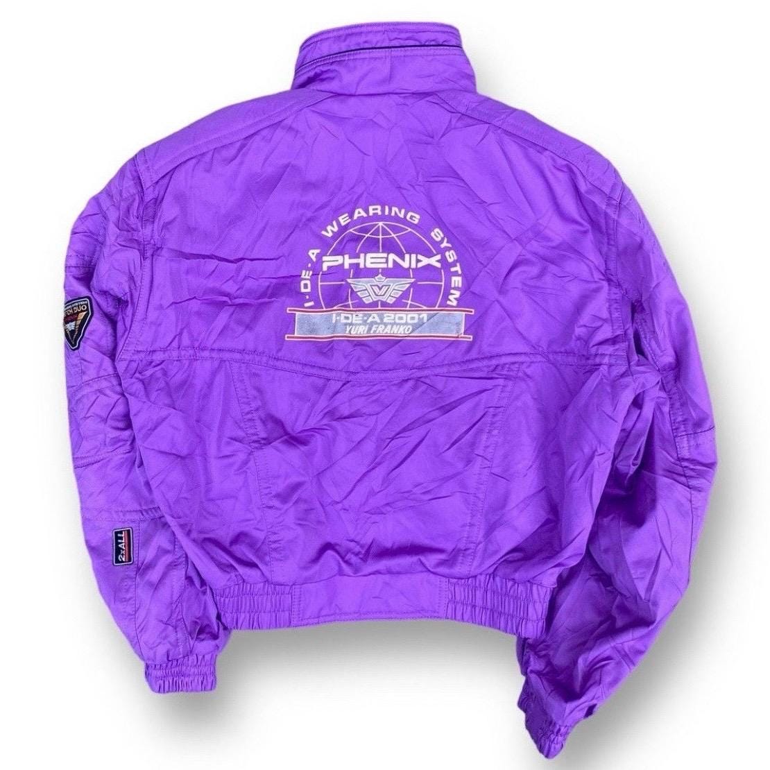 Vintage 90s Phenix Yuri Franko Jacket Ski Zipper Snap Button