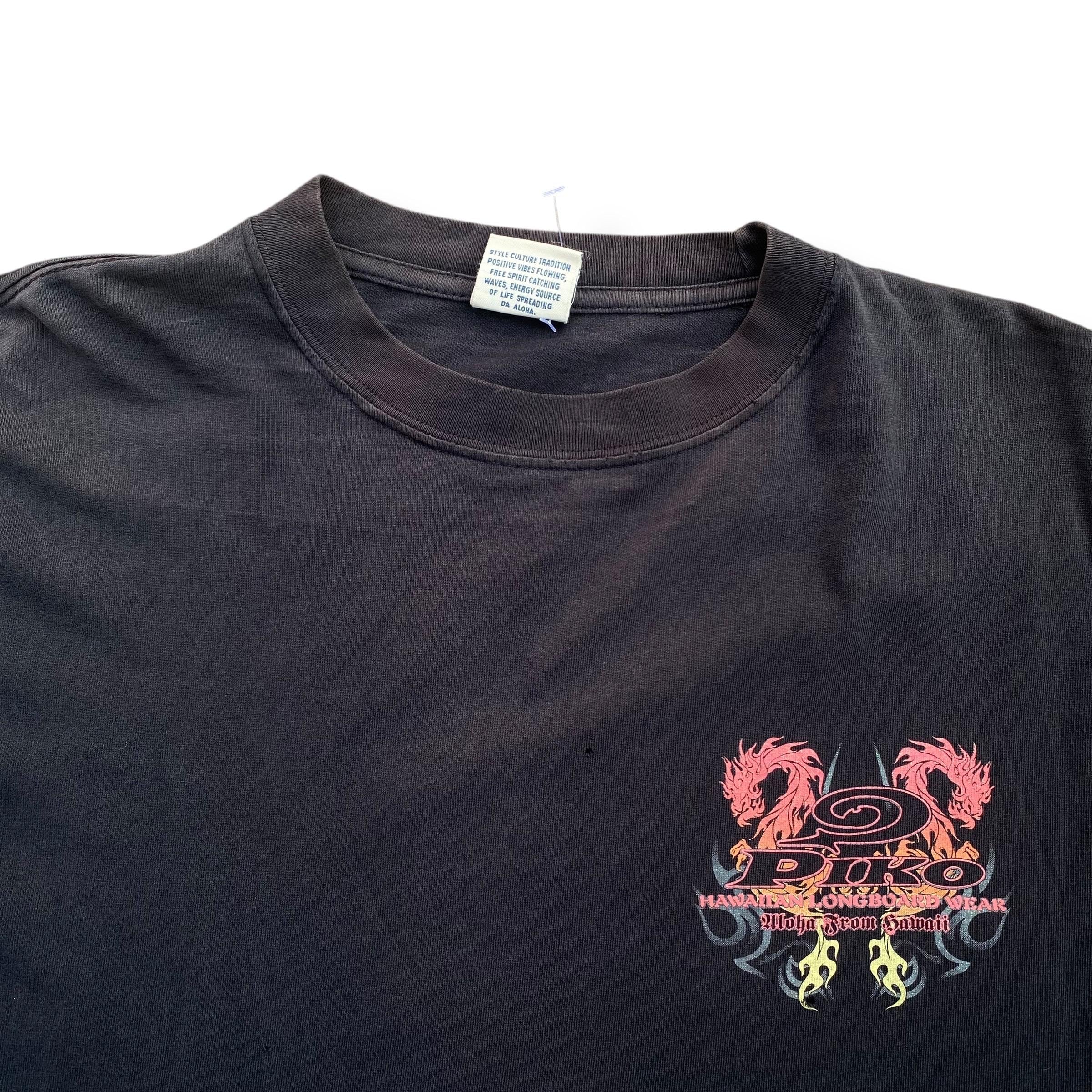 Vintage Y2K Piko Hawaiian Longboard Wear Long Sleeve Shirt Big 
