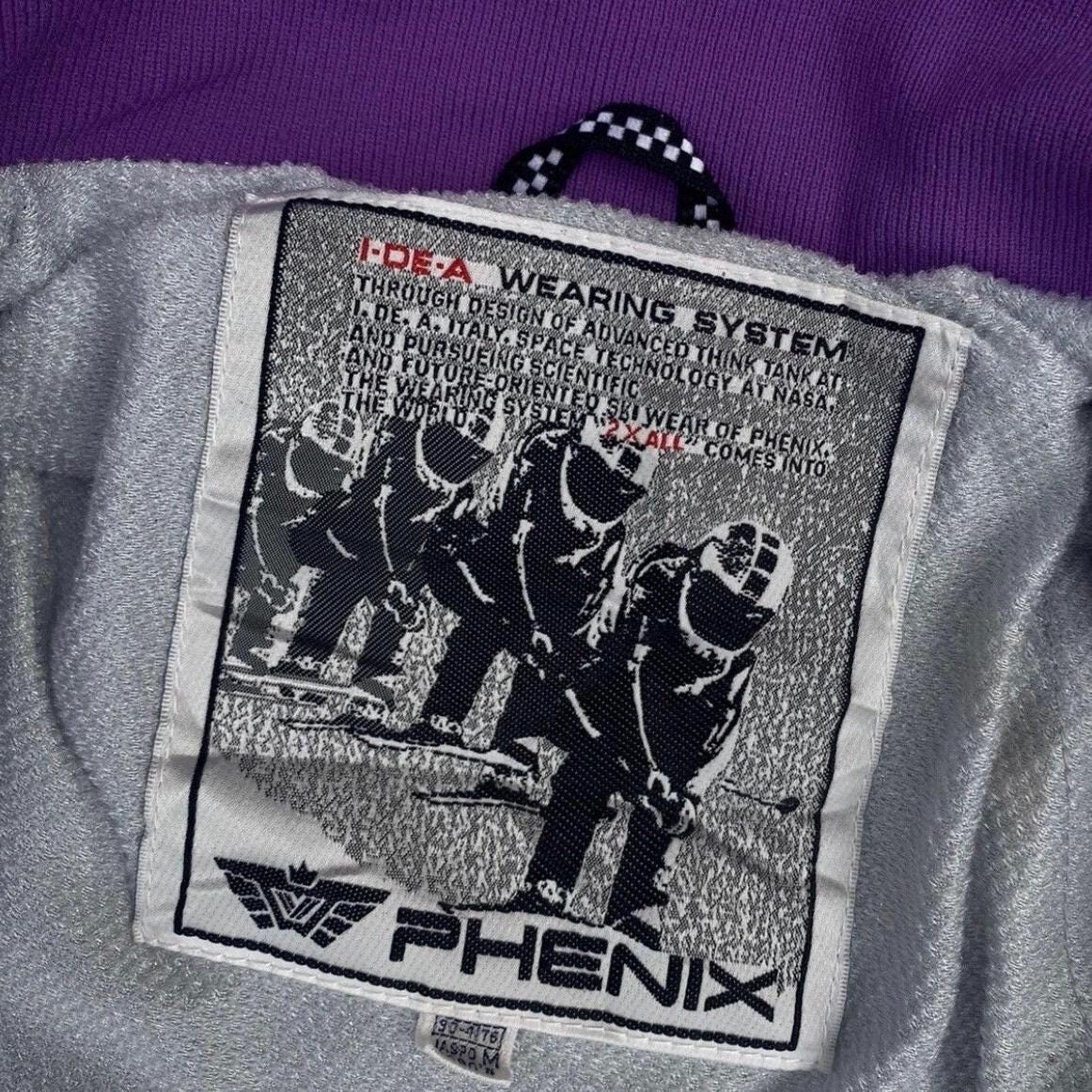Vintage 90s Phenix Yuri Franko Jacket Ski Zipper Snap Button