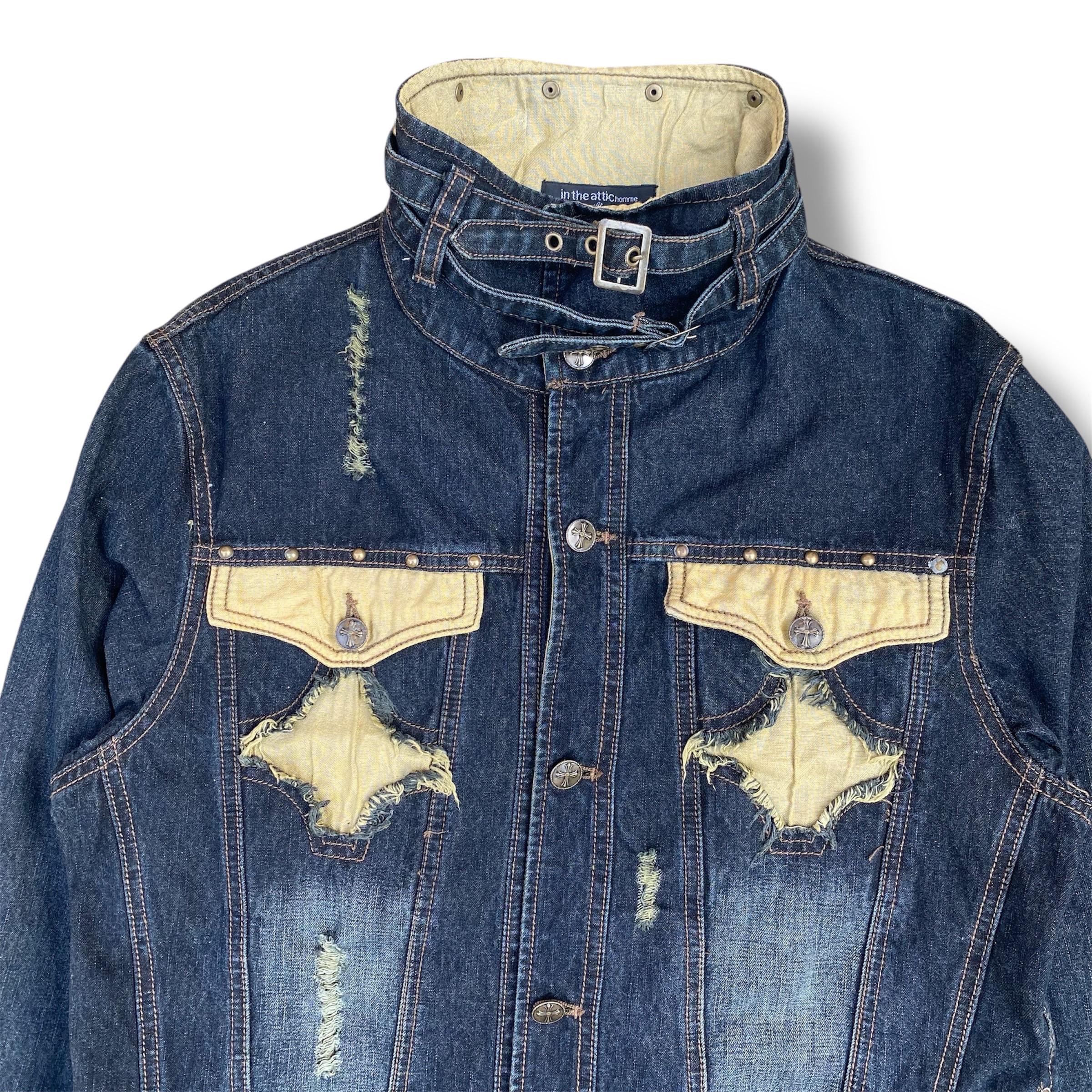 Vintage In The Attic Homme デニムジャケット ダブルポケット レトロ 