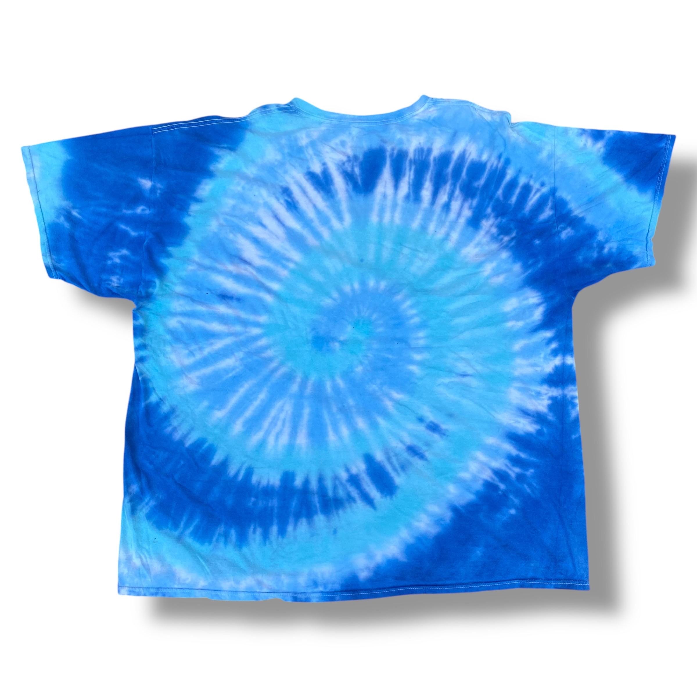 Vintage Y2K Grateful Dead Space Skull Tie Dye Shirt American Rock 