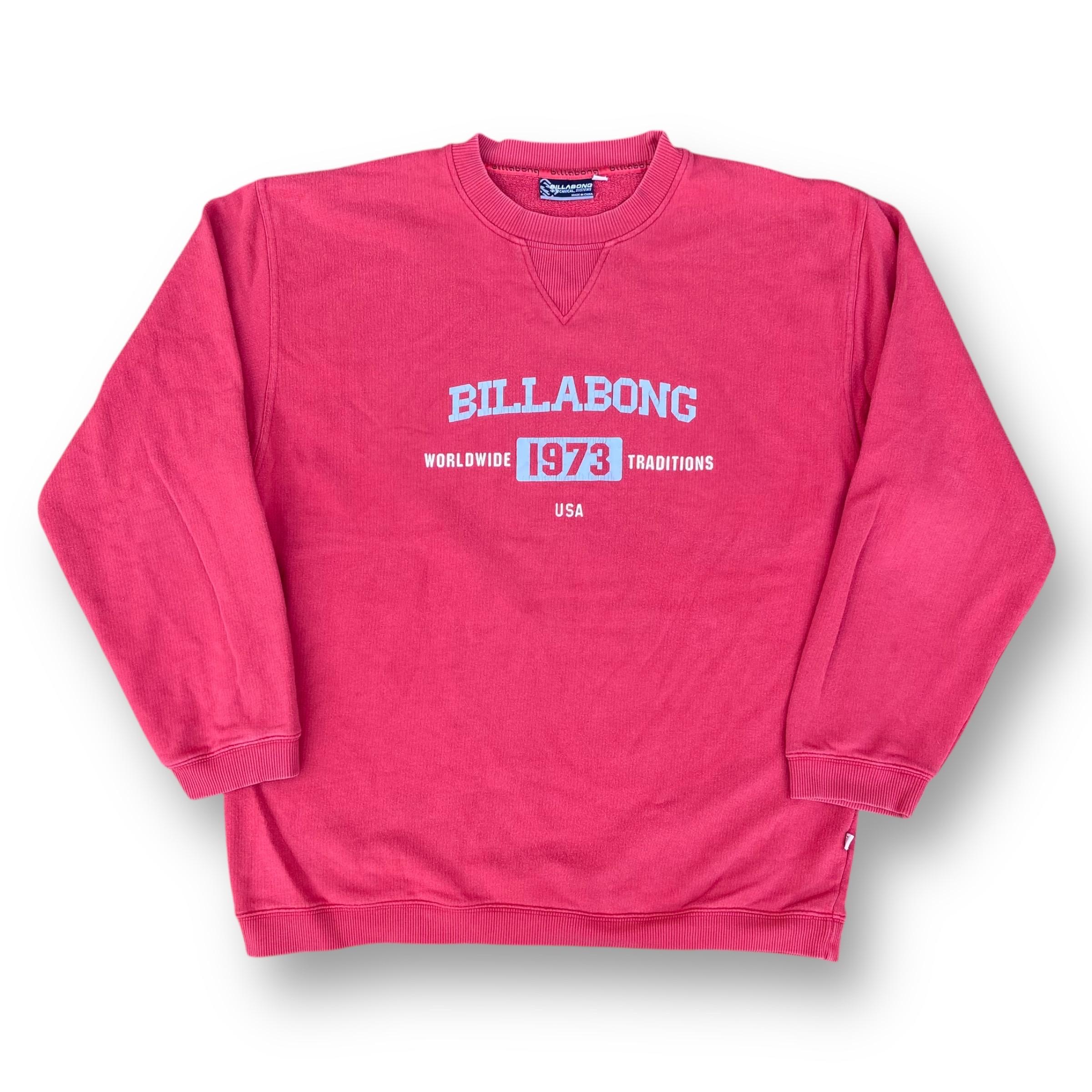 Vintage 90s Billabong Worldwide Tradition USA 1973 Sweatshirt Pull 