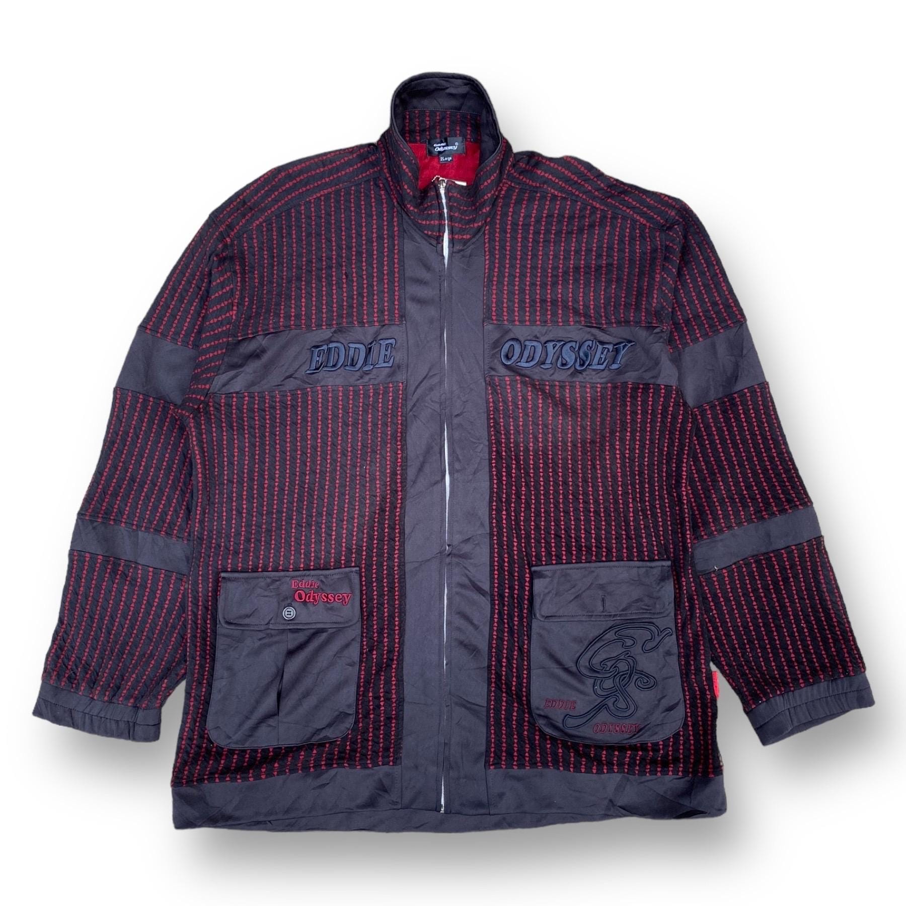 Vintage 90s Eddie Odyssey Sweater Jacket Extra Large Full