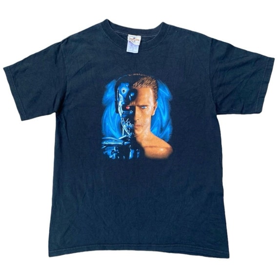 Vintage Terminator 2 Judgement Day Movie Shirt Me… - image 1