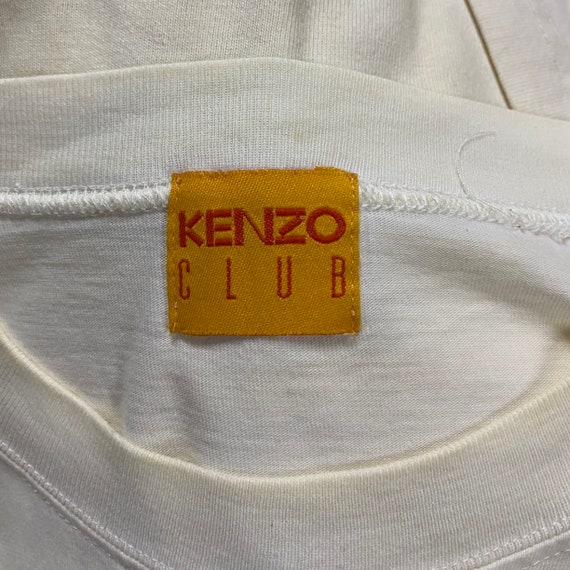 Vintage Kenzo Club Flower Art Shirt Medium Colour… - image 2