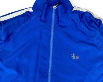 Vintage 90s Stussy Jacket Stussy Usa Spell Out Logo Blue Jacket