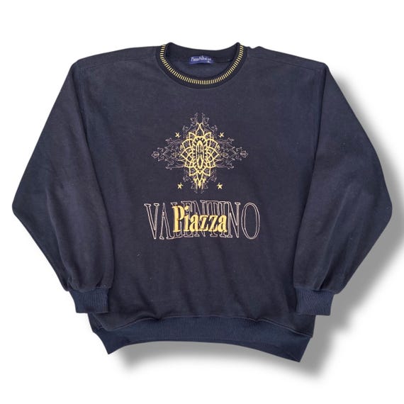 Vintage 90s Japanese Brand Piazza Valentino Sweatshirts Big