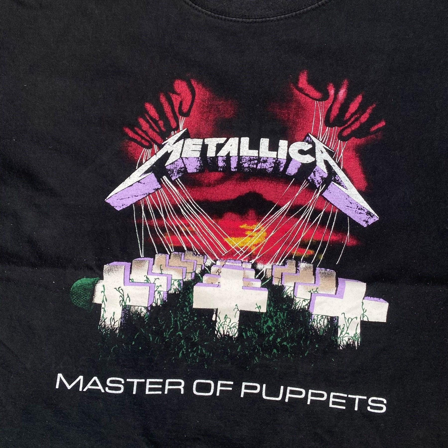 Vintage 90s Metallica Master of Puppets Cover Album Shirt Large 
