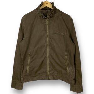Vintage 90er Jahre Dickies Workwear Jacke Large Full Zipper Multipocket Workers Biker Retro Style Outfits Size L