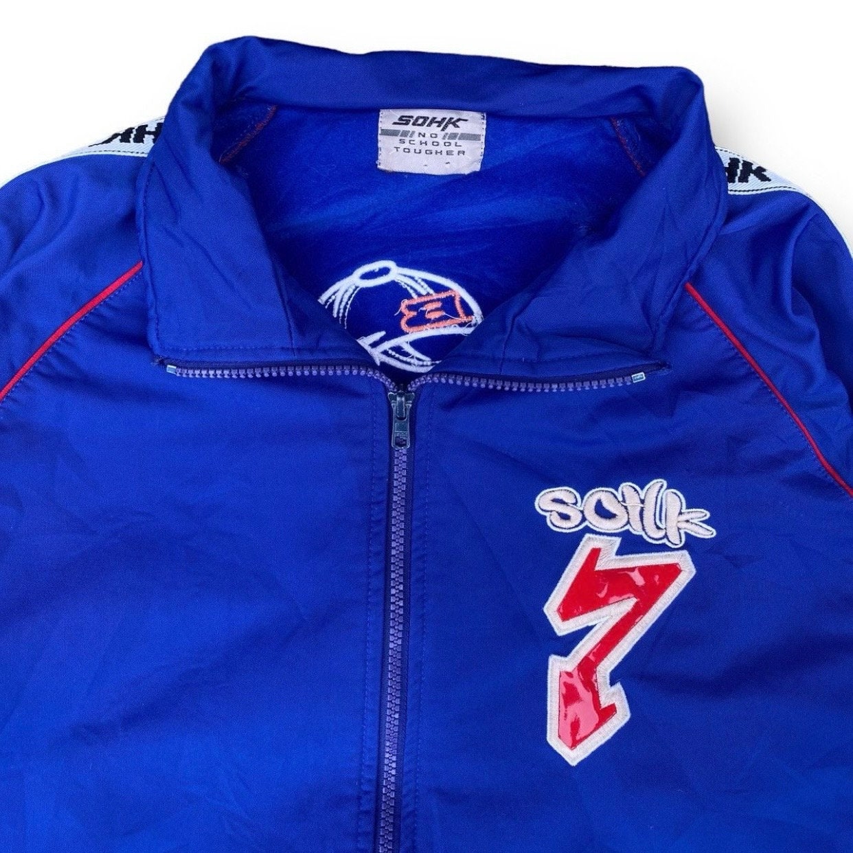 Vintage 90s School of Hard Knocks Track Top Jacket Large