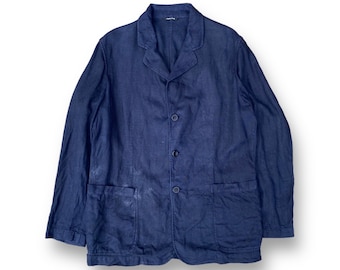 Vintage C.P. Company Flachs Linen Field Jacket Designer Casual