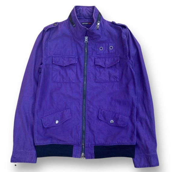 Vintage 90s 291295 Homme Jacket Medium Tactical Jacket Full Zipper 