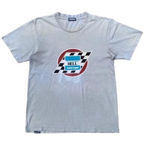Vintage Hysteric Glamour Hell Hometown Shirt Medium Racing Motorsports Japanese Brand Beautiful Faded Streetwear Outfits Style Size M