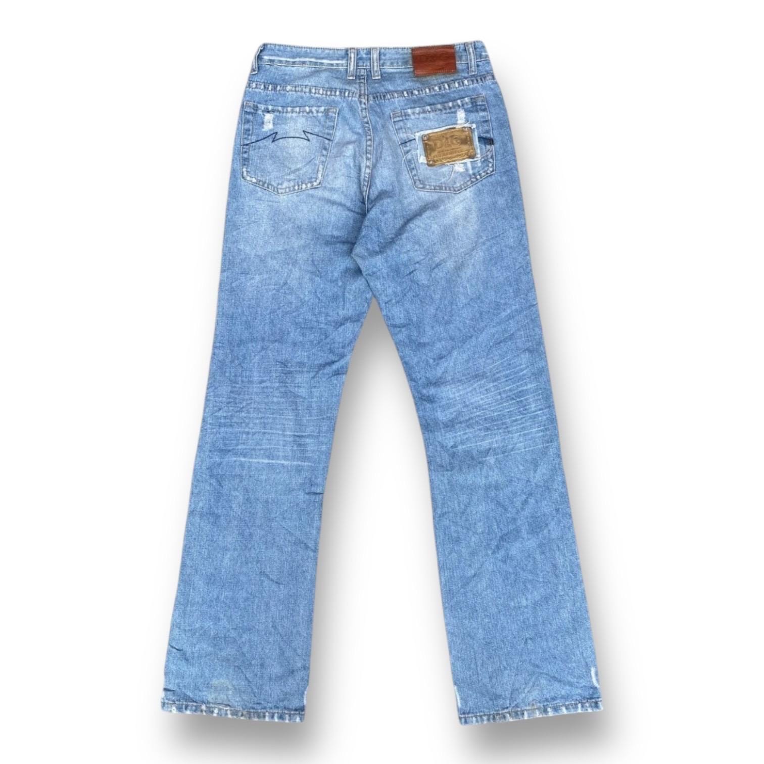 Vintage 90s Dolce Gabbana D&G Distressed Jeans Rare Design Made in