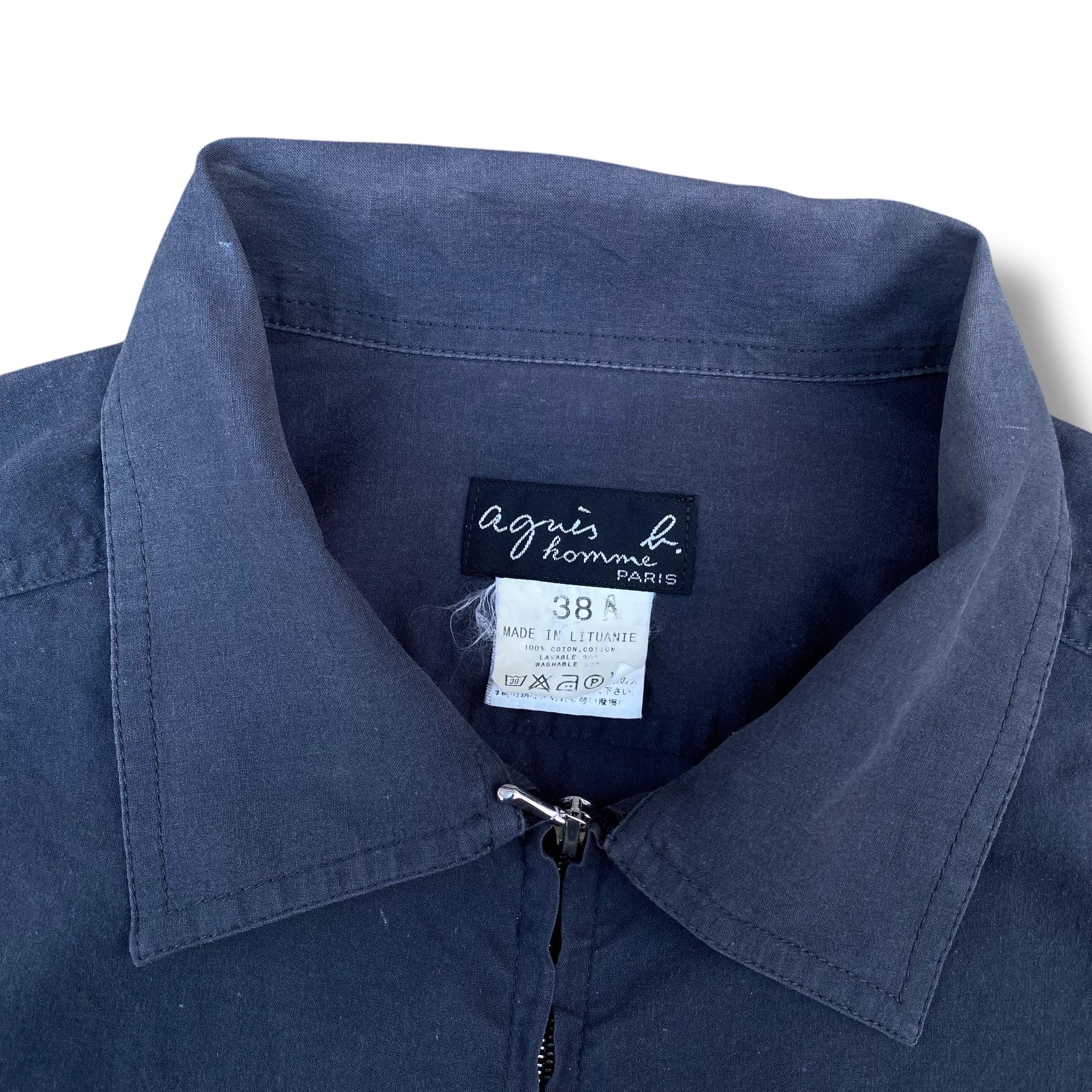 Vintage Agnes B Homme Paris Light Jacket Full Zipper Double