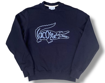 Lacoste Big Embroidery Logo Sweatshirt Pullover Crewneck Size S