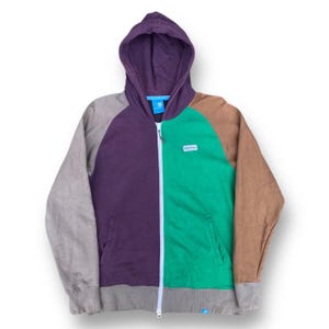 Vintage Karrimor Hoodies Jacket Large Full Zipper Colourblock Outdoor Gear Outfits Style Size L
