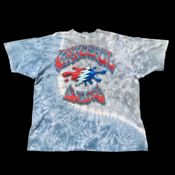 Vintage 90s Grateful Dead Featuring Iconic Steal Your Face Tie Dye