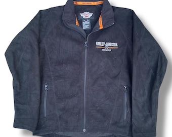 Vintage Harley Davidson Motorräder Stickerei Logo Vollreißverschluss Jacke Biker Retro Oberbekleidung Herren Motorrad American Legend Jacke Größe S