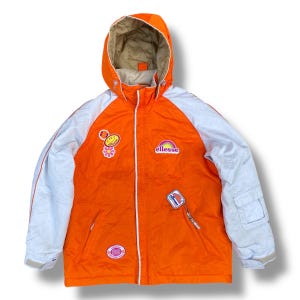Vintage 90s Ellesse Hoodies Jacket Full Zipper Ellesse Perugia Italy by Goldwin Size S