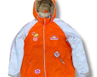 Vintage Ellesse by Goldwin Italy Jacket Hoodie.medium Size