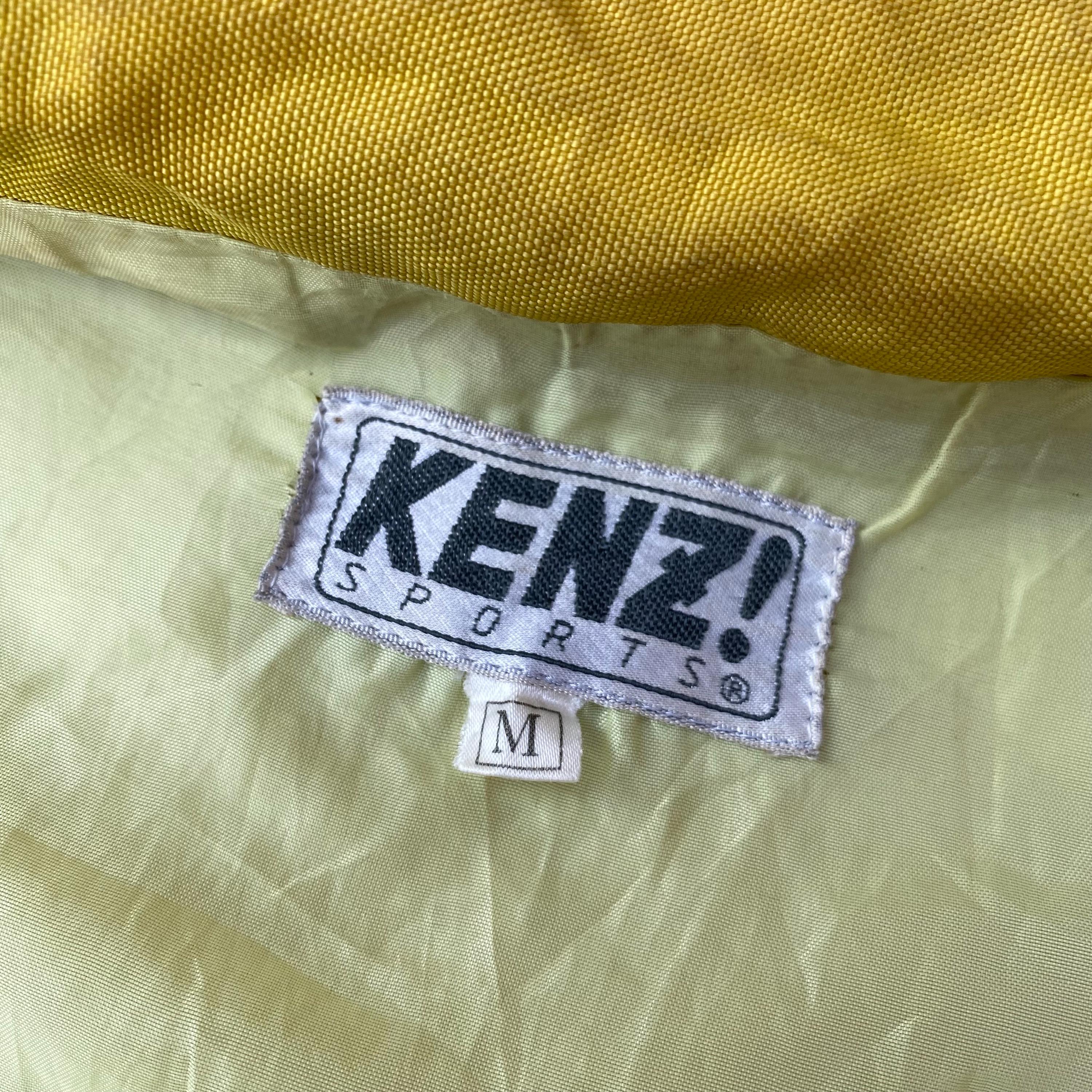 Vintage 80s Kenz Sport Bomber Jacket Motor Sports Wear Racing Team 