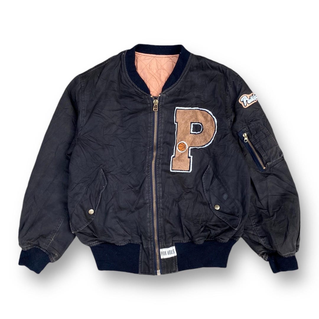 美品 90's Vintage Pink House デニム ボンバージャケット 中古・古着通販】PINK HOUSE (ピンクハウス) 90's ボンバージャケット