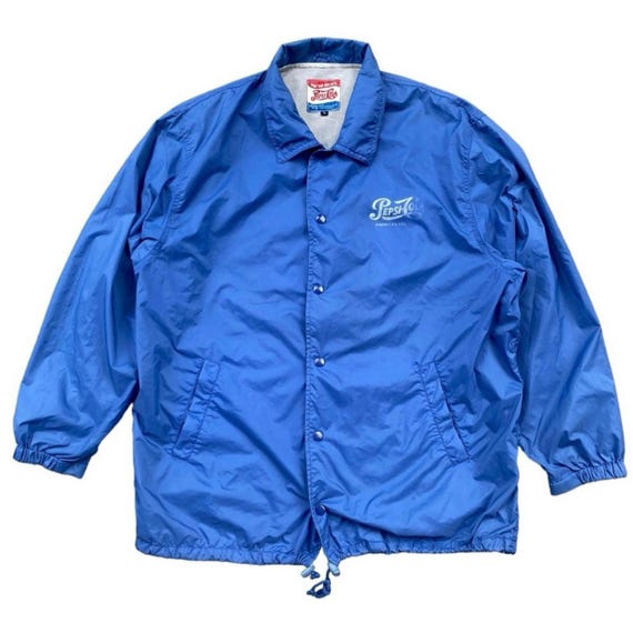 Rare! Vintage 90s Pepsi Cola Coach Jacket Promo Tees Jacket 