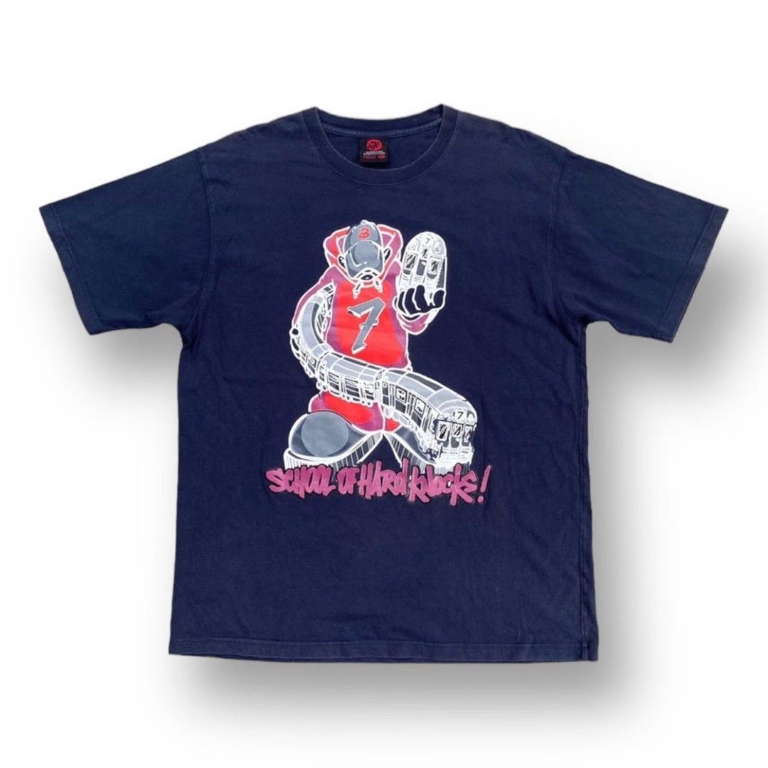 Vintage 90s School of Hard Knock Rap Tees Shirt Hip Hop Streetwear